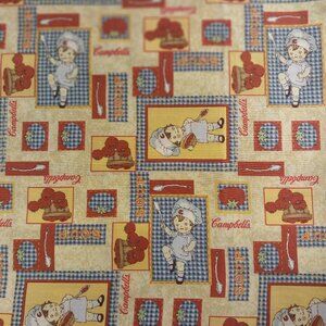 Sewing Fabric Total 3 yards Licensed by Campbell Soup Company and Daisy Kingdom